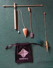 Three dowsing pendulums &
