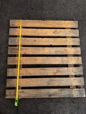 Timber 110cm by 100cm Wooden Warehouse Racking Slatted Shelving - Used