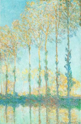Monet poplars a4 poster - poplars(1), a1-a4