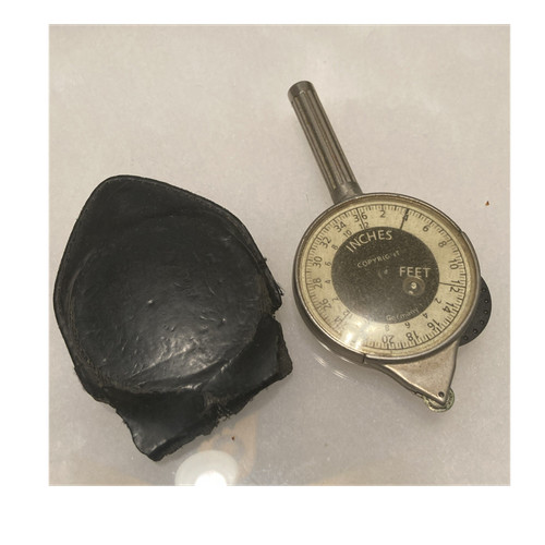 German map measurer inches - inches, to
