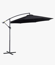 OUTSUNNY 3m Garden Parasol Sun Shade Banana Umbrella Cantilever FULL SET