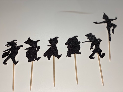 Cupcake topper party black - topper,