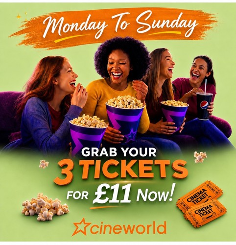 Cineworld cinema tickets - cinema,