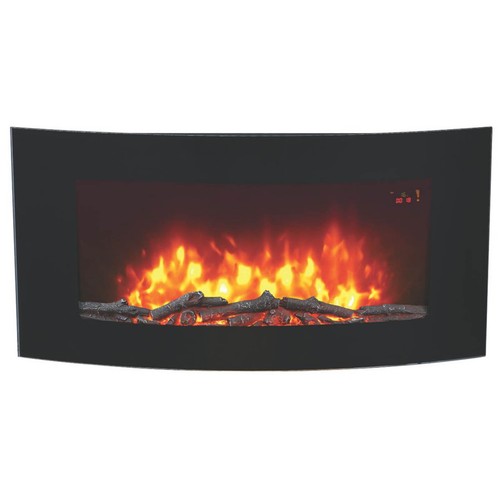 Electric fire black - black, effect