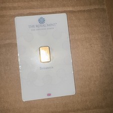 1g Royal Mint Gold Bar - 999.9 Fine 24k - Sealed Assay Card UK- One Gram Minted