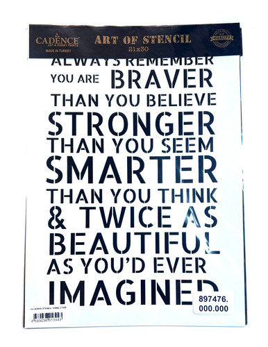 Cadence stencil featuring - stencil,