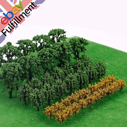 Plastic model trees train - model,
