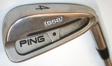 Ping S58 4 iron with Ping AWT stiff flex steel shaft - black standard lie