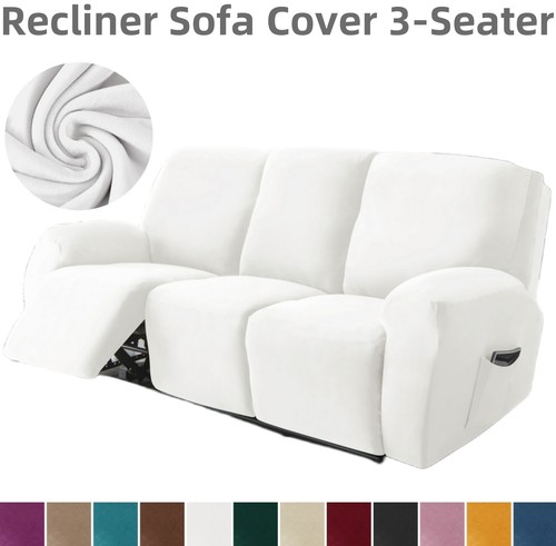Plush velvet recliner - plush, sofa