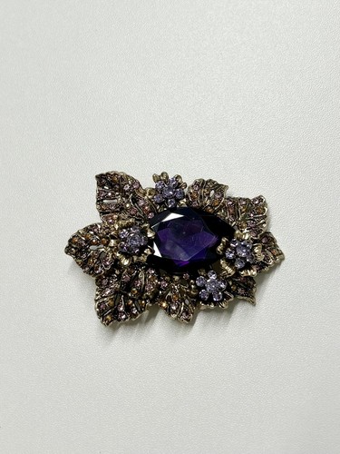 Vintage purple flower leaf - flower,