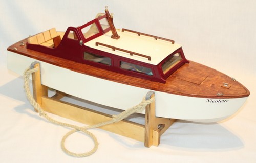 Wooden model boat - , merlin