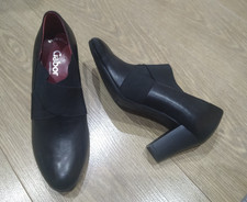 Black Leather Gabor Shoes Size