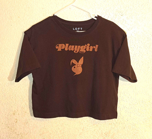Playboy playgirl cropped loose - cropped,