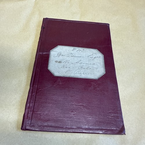 Antique ledger cash book - cash,