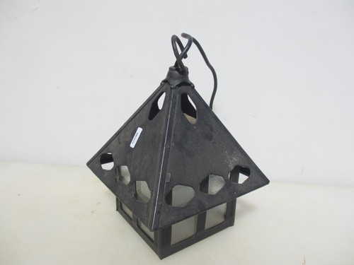 Vintage iron porch lantern - vintage,