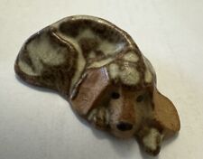 Vintage Tremar U.K. Art Pottery Dog Laying Down 65mm Long