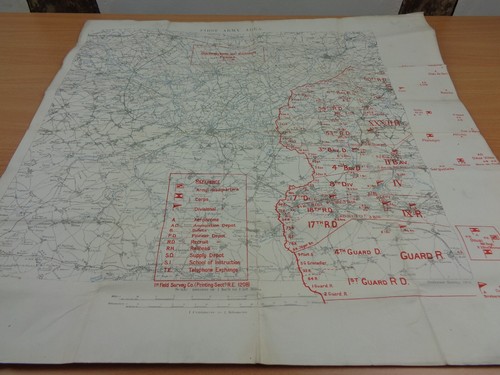 Ww1 british army map german - ww1,