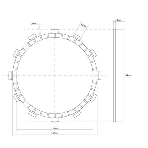 Fcc crankset single clutch - fcc,