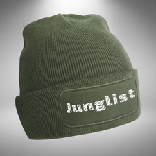 Junglist Beanie Hat / Wooly Hat Jungle Music Drum and Bass Old Skool