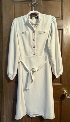 Ann taylor white dress with - taylor,