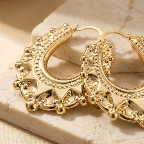 Gold filled hoop - gold,