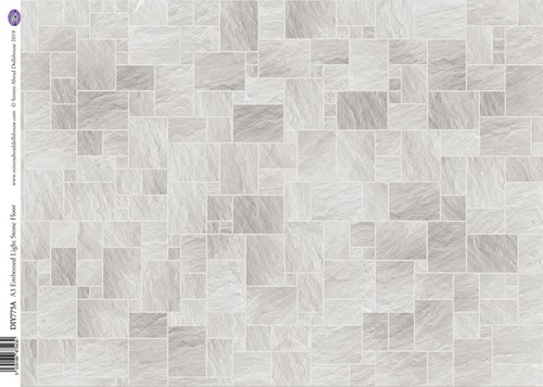 Embossed light stone floor - embossed,