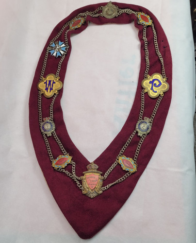 Antique masonic collar regalia - collar,