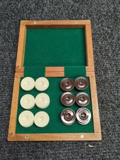 Acrylic Counters with Wooden Draughts Box (1045)