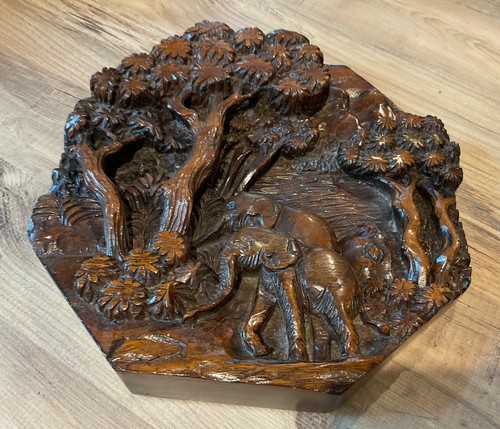 Vintage thai wood carving wall - vintage,