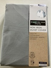 M&S Non Iron Duvet Cover Superking