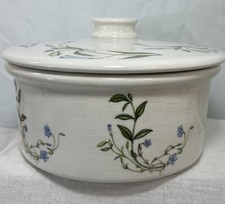 Portmeirion Queen’s Hidden Garden Covered Casserole Baker Dish - Has Crazing