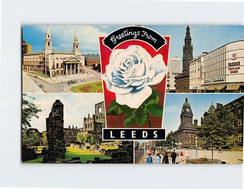 Postcard greetings from leeds - postcard,