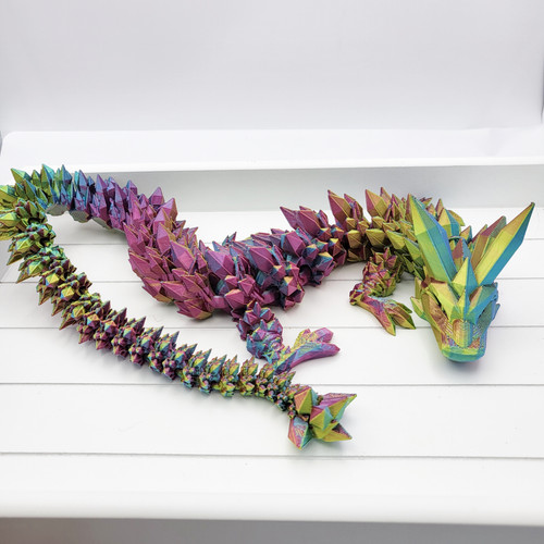 Printed crystal dragon - 3d,