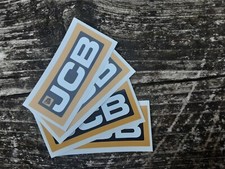 4 x JCB Stickers Decals Tools
