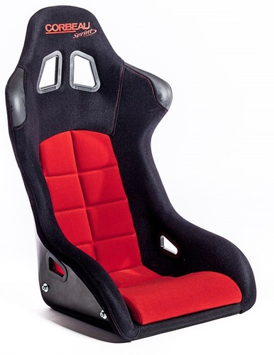 Corbeau sprint black red - black, cloth