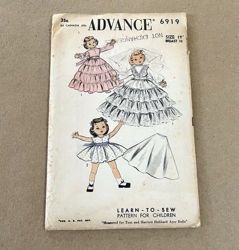 Advance 6919 vintage doll - advance,