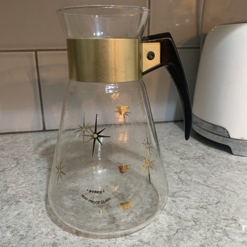 Pyrex glass coffee tea gold - glass, coffee/tea