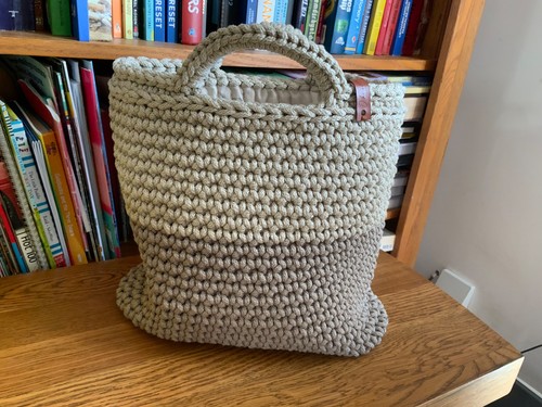 Handmade crochet tote bag - handmade,