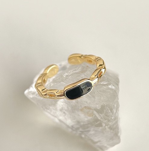 18ct gold plated black onyx - 18ct, gold-plated