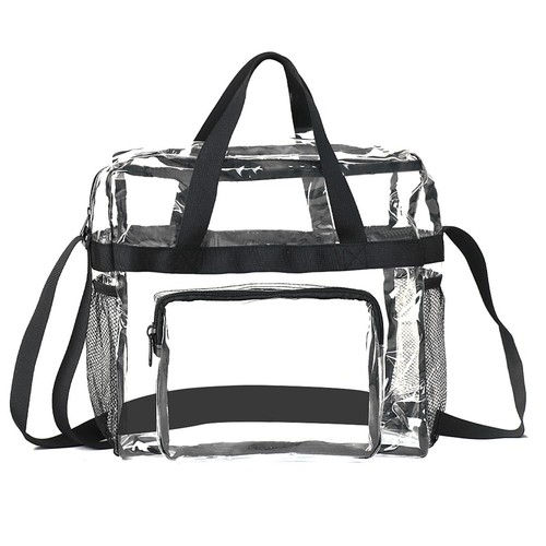 Clear pvc tote bag - clear,