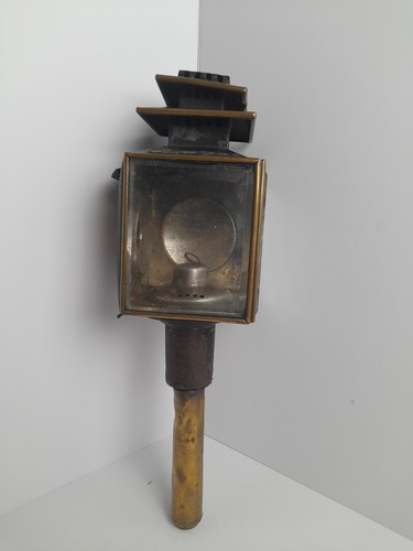 Vintage carriage lamp likely - carriage, lamp,