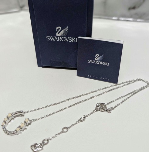 Swarovski necklace silver - swarovski,