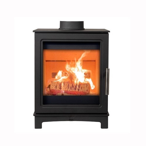 Wood burning stove log - burning,