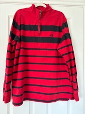 Chaps Red & Black Striped