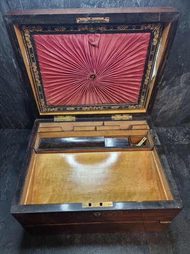 Antique brass mounted mahogany - antique,