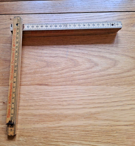 Vintage boxwood ruler - boxwood,