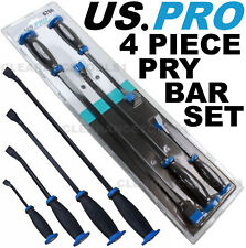 US PRO 4PC GUARD  HANDLE PRY BAR SET 6766 HEAVY DUTY JEMMY CROW PRY BARS US.PRO
