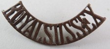 Military Shoulder Title The Royal Sussex Regiment British Army 1902-20 Pattern