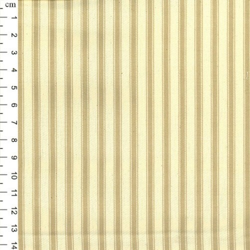 Beige canvas ticking 8mm - beige,
