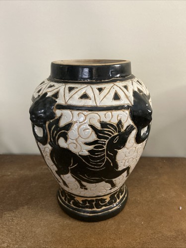 Vintage chinese stoneware vase - chinese,